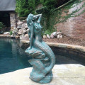 Hot sale cheap and fine life size bronze mermaid for garden home pool decoration